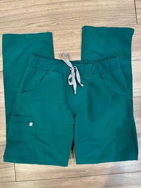 FIGS Kade Cargo Scrub Pants Green Size Small Regular